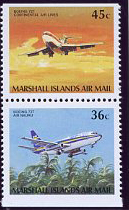 Маршаллы 1989, Самолеты стандарт, 2 марки
