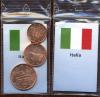 Италия, набор монет 1, 2, 5 евроцентов