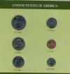 США, 1979-1995, Набор Разменных Монет, 1 c-1$, в блистере