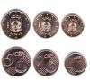 Латвия, 2014, набор монет 1, 2, 5 евроцентов