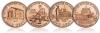 США, 1 цент, 2009, 200 лет Линкольну, 4 монеты