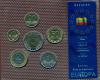 Литва, 1997-1999, 1 цент-5 Лит,  набор в запайке