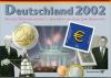 Германия, 2002, Сувенирный Годовой набор, 1с-2 Евро, двор а, в запайке
