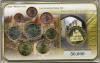 Эстония, 2011, Годовой набор Таллинн, 1с-2 Евро+ Позолоченная Медаль, в кассете