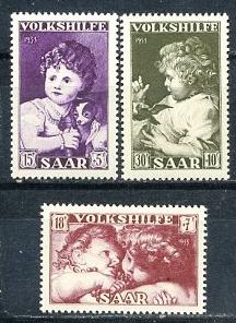 Саар, 1953, Живопись, 3 марки