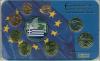 Греция, Годовой набор 2009, 1с-2 Евро + Цветная Медаль в кассете