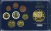 Германия, 2003-2015, Набор, 1с-2 Евро+ Позолоченная Медаль, в кассете