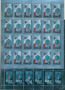 СССР, 1965, №3189-3190, День космонавтики (фольга), 2 листа