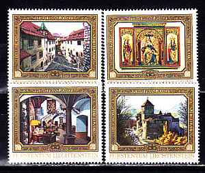 Лихтенштейн, 1978, Достопримечательности, 4 марки