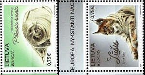 Литва, 2021, Фауна, 2 марки
