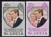 Сент-Люсия, 1973, Свадьба Принцессы Анны и М. Филиппа, 2 марки