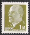 ГДР 1970, №1540, Стандарт В. Ульбрихт, 1 марка, малый размер