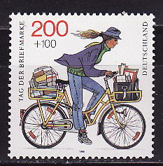 Германия , 1995, День почтовой марки, Велосипед, 1 марка
