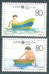 Азоры,1989, Европа, Дети, 1 марка+1 марка из блока