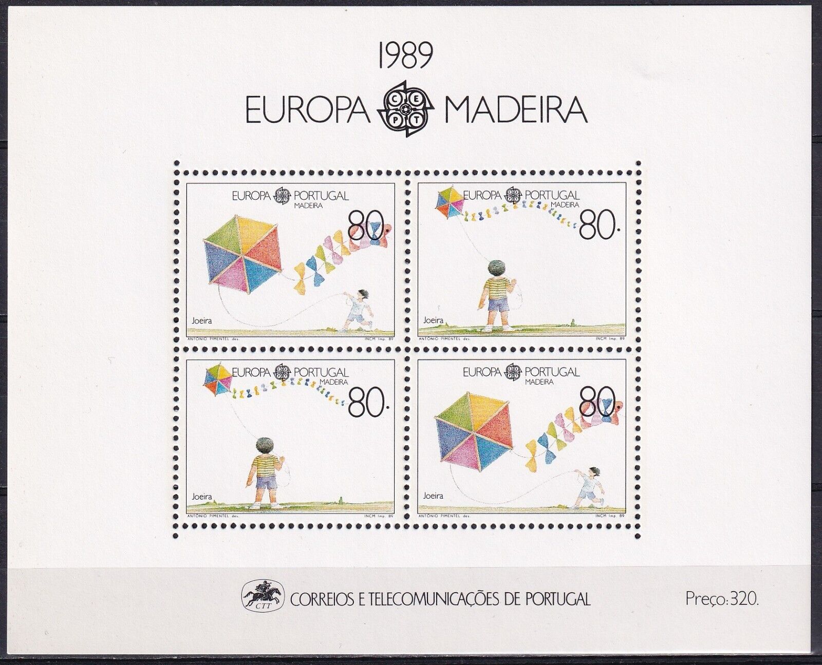 Мадейра, 1989, Европа, Дети, блок-миниатюра
