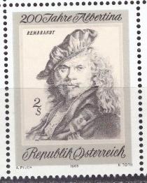 Австрия, 1969, Рембрандт, 1 марка