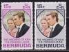 Бермуды, 1973, Свадьба Принцессы Анны и М. Филиппа, 2 марки