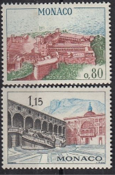 Монако 1969, Стандарт, Строения, 2 марки