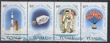 Тувалу, Аполло 11, 1994, 4 марки