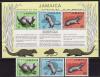 Ямайка, 1973, Фауна, Мангусты, 3 марки, блок