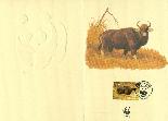 Кампучия, 1986, Буйволы, WWF, презентационный лист