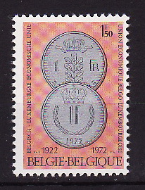 Бельгия, 1972, Старинные монеты, 1 марка