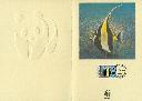 Мальдивы, 1986, Рыбы, Мавританский идол, WWF, презентационный лист