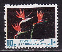 Египет, 1977, Цветы, 1 марка