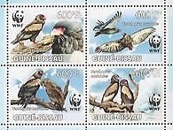 Гвинея Биссау, 2011, Птицы, WWF, 4 марки
