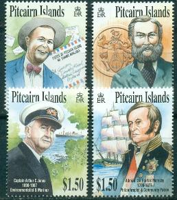 Питкерн, 2002, Персоналии, Моряки, Почта, 4 марки