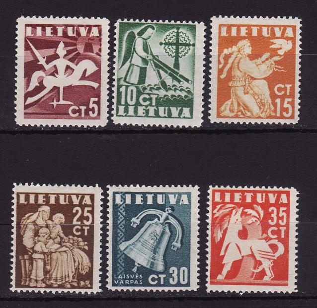 Литва, 1940, Национальные символы, 6 марок