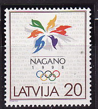 Латвия, 1998, Зимняя Олимпиада Нагано, 1 марка