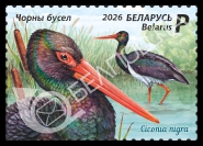 Беларусь, 2026, Птица Года. Аист, 1 марка Беларусь, 2026, Птица Года. Аист, 1 марка