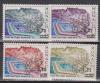 Монако 1975, Бассейны надпечатка, 4 марки