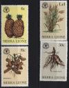 Сьерра-Леоне, 1981, Экзотические плоды, 4 марки