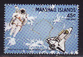 Маршаллы, 1988, НАСА, Шаттл, 1 марка