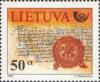 Литва, 1997, История почты (I), 1 марка
