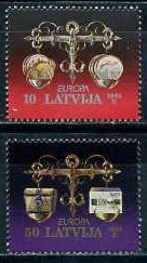 Латвия 1994, Европа, 2 марки