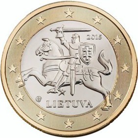 Литва, 2015, 1 Евро, курсовая
