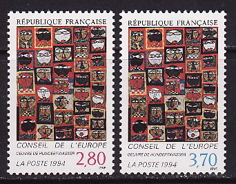 Франция, 1994, Совет Европы, Живопись,  2 марки