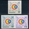 Гана. Год спокойного солнца.Космос, 1964, 3 марки