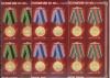 Россия, 2015, Медали "За освобождение", 3 квартблока без купонов