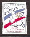 Сан-Пьер и Микелон, Карты ФРАНЦИИ  СПиМ, 1987, 1 марка