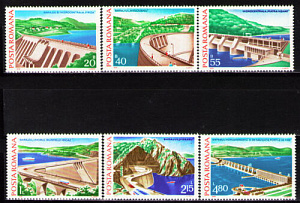 Румыния, 1978, Гидроэлектростанции и плотины, 6 марок