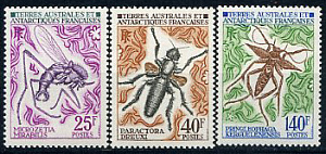 ТААФ, Насекомые, 1972, 3 марки