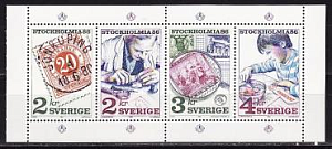 Швеция, 1986, Выставка почтовых марок, буклет