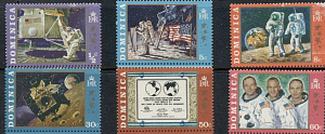 Доминика, 1970,  Аполло 11, 6 марок