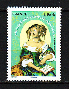 Франция, 2023, Мари де Лафайет, Писательница, 1 марка