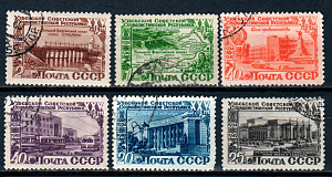 СССР, 1950, №1484-89, Узбекская ССР, серия из 6-ти марок, (.)..