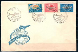 СССР, 1959, 1-й Полет Москва - Лондон, СГ, конверт